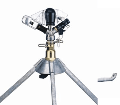 Arroseur batteur circulaire PERROT ZA22 W sur trépied