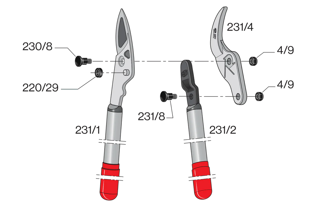 Pièces détachées pour sécateur FELCO 231