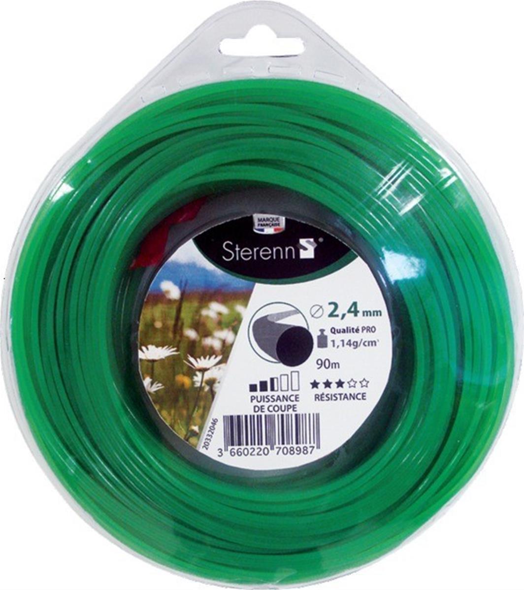 Fil de debroussailleuse rond 2,4mm 90m