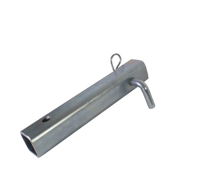 Tube carre 50mm avec goupille coudee